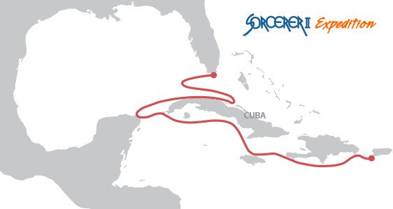 Planned 2016 route for the Sorcerer II Global Ocean Sampling Expedition