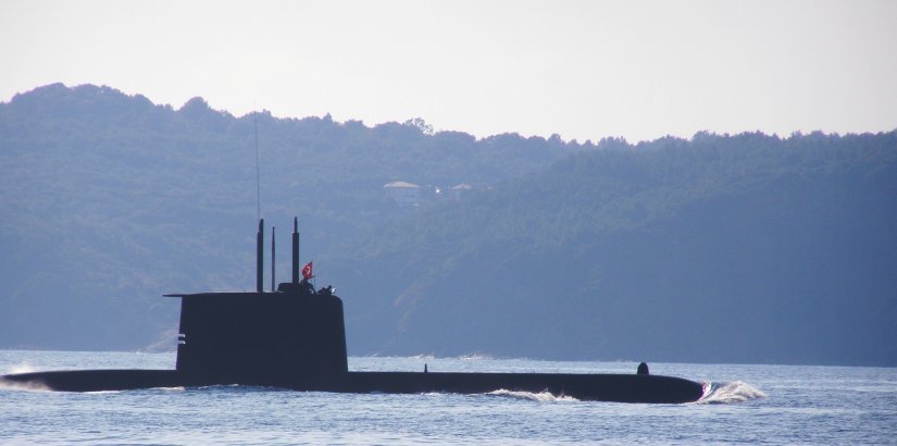 Turkish sub in the Black Sea