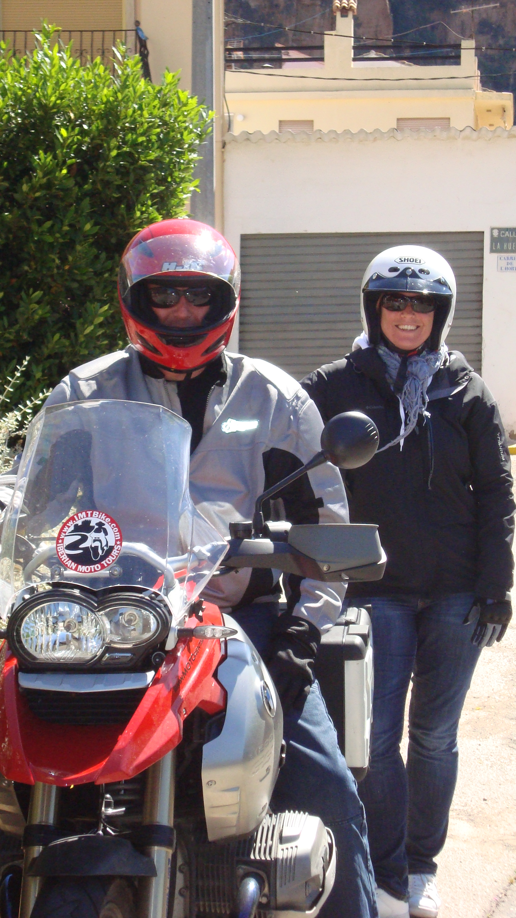 Marty and Karolina on Motorcycle Tour