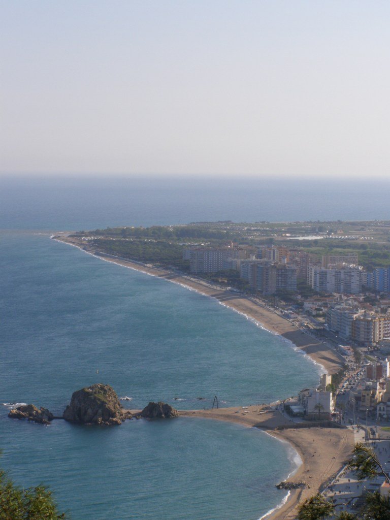 View of Blanes and the Costa Brava