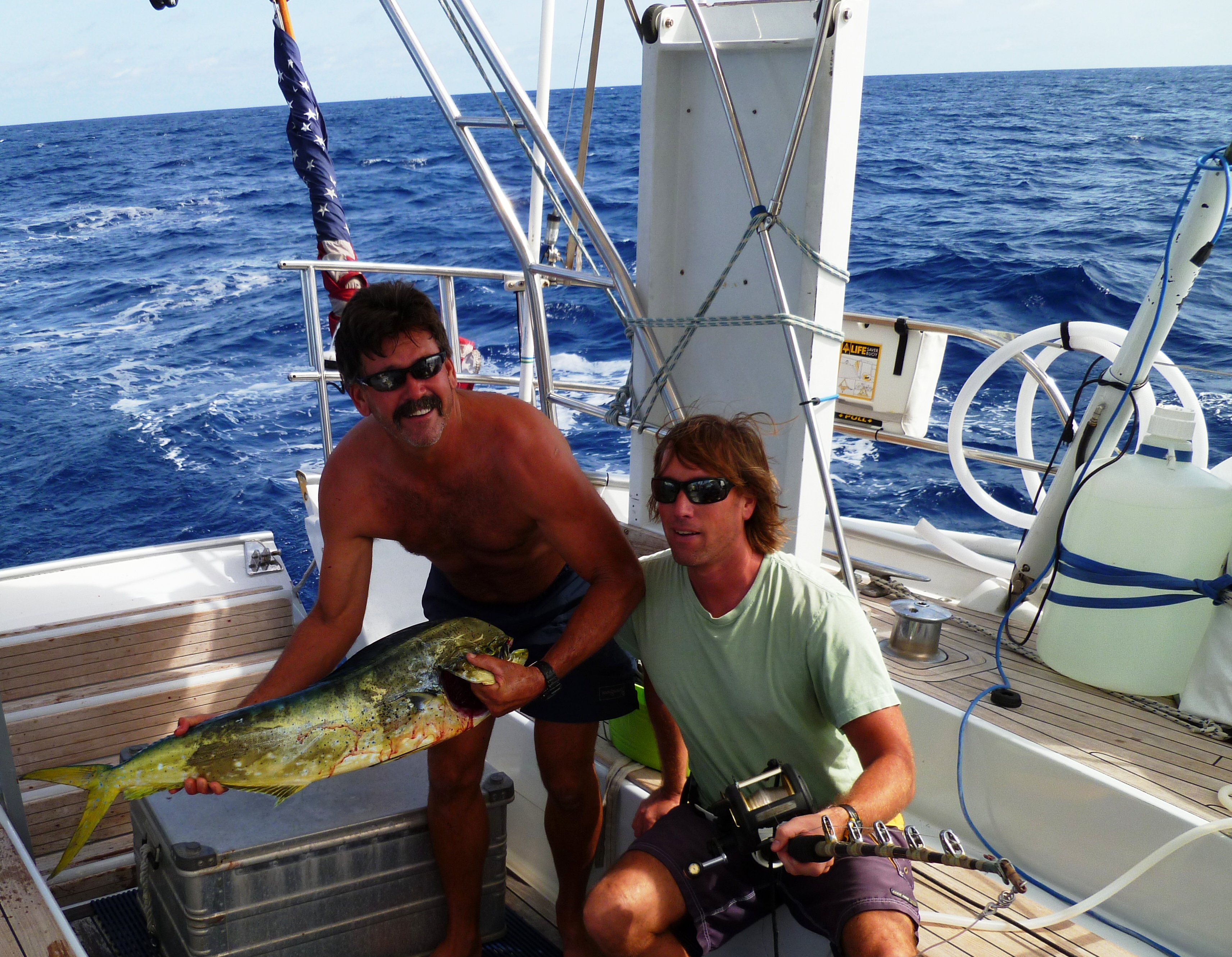 Les and Me with the catch of the day