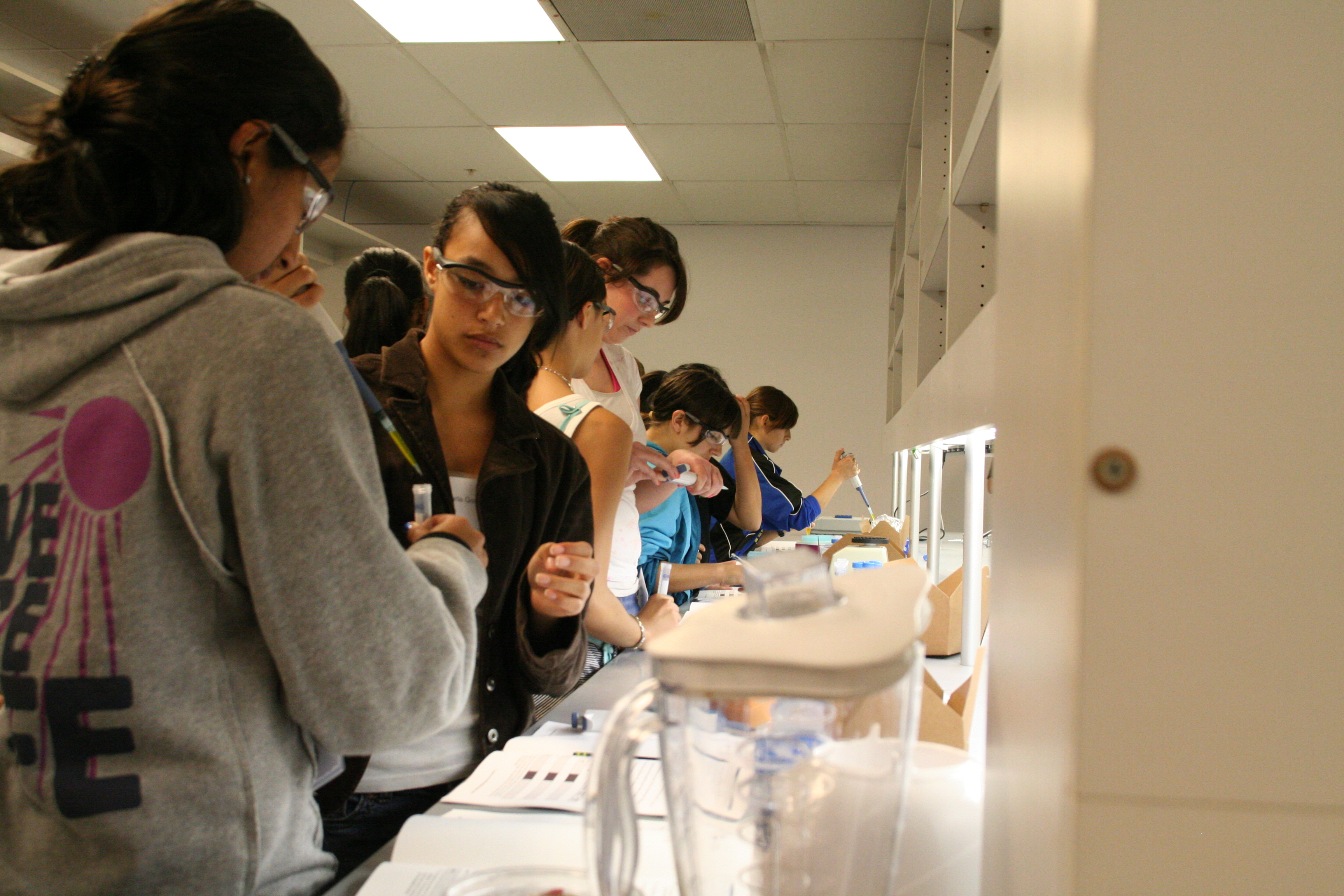 Pipetting in the lab