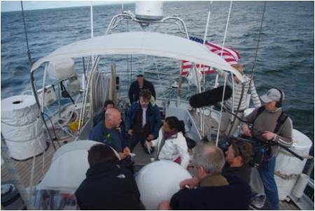 Dr. Venter, Jack Gilbert and Chris Dupont being interviewed by BCC reporter.